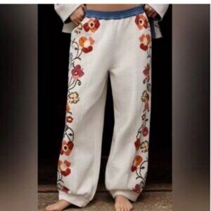 Anthropology floral pattern bottoms pj/loungewear